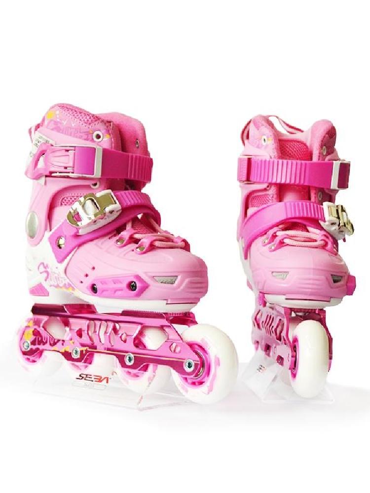 斯凯汀新鲜儿童初学花式平花溜冰轮滑鞋