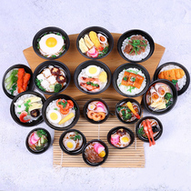 Simulation bowl food noodle meal model dish Sushi fake noodles rice Japanese cuisine shooting food Road toys