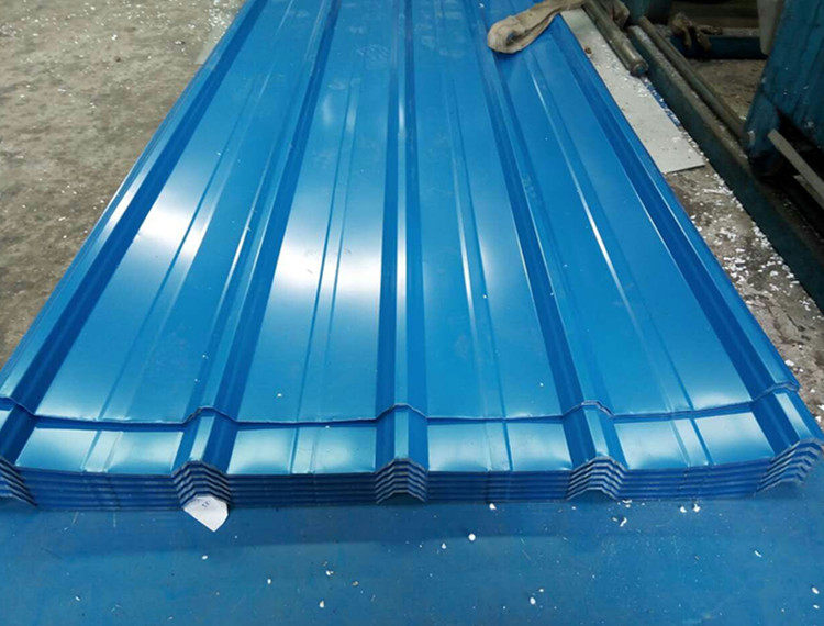 840型蓝色波浪瓦 镀锌彩瓦 彩钢瓦 铁皮瓦 板房屋面工地围栏隔板