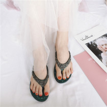 2021 New Beach new flip-flops women wear flat heel Net Red fashion Joker Slipper slippers