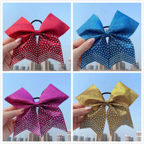 Professional custom cheerleading competition headdress cheerleading floral headdress bow cheerleading dance band 7 5CM