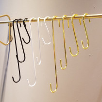 Upper wall adhesive hook S hook clothing store adhesive hook S hook clothes Bag Hanger display stand wall adhesive hook gold clothes hook