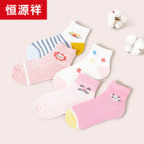 Hengyuanxiang girl socks summer thin spring summer boat Socks girl socks mesh cute children big childrens socks Princess