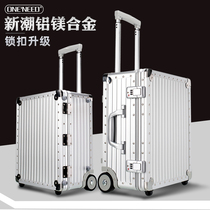 All-aluminum magnesium alloy luggage Photography trolley case Camera case Suitcase Mens and womens shockproof instrument box Toolbox