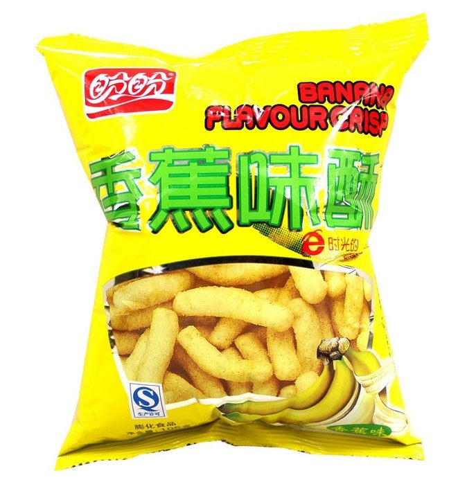 盼盼 香蕉味酥105g*5袋/8袋实惠装 休闲零食膨化食品点心小吃包邮