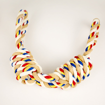 Large dog pet supplies dog cotton rope toy large molar interactive bite-resistant tug-of-war rope knot Labrador