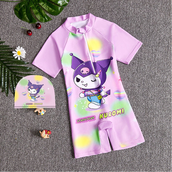 Kuromi Kuromi girls swimsuit children's swimming trunks women's swimming mirror short sleeve small small children swimsuit
Kuromi Kuromi girls swimsuit children's swimming trunks women's swimming mirror short sleeve small small children swimsuit