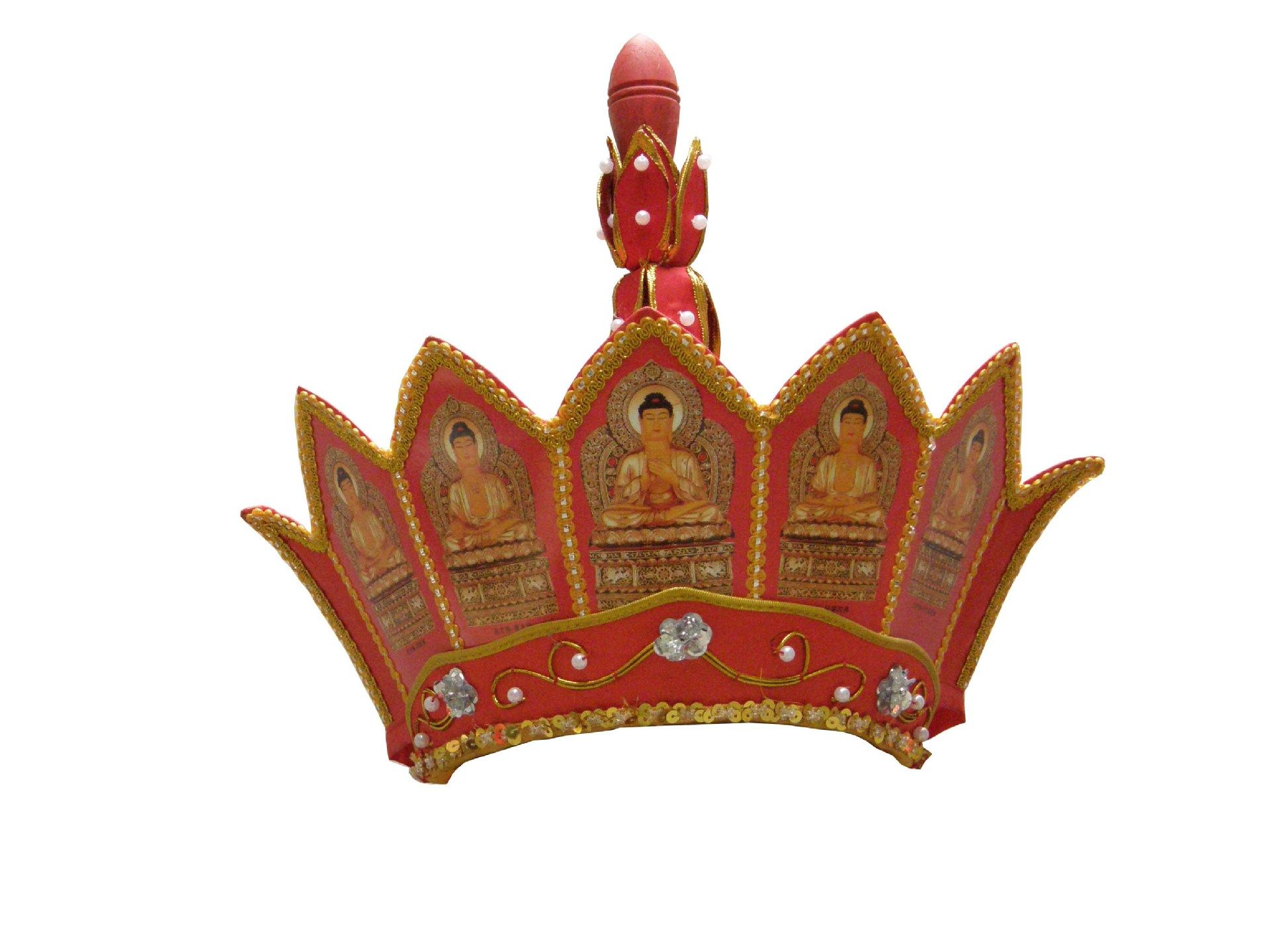 莲蜀绣宗教用品供应大量精品僧服帽和尚帽法师帽普通五佛帽