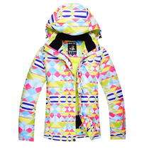 Outdoor ski clothes female couples thick waterproof warm and breathable winter veneer double board ski clothes women