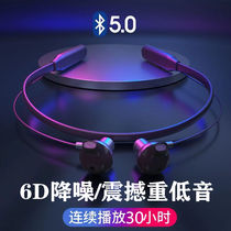 Wireless Bluetooth headset sports binaural heavy bass super long standby hanging neck type vivo Huawei oppo Apple Universal