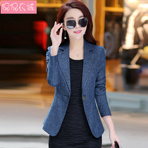 2022 autumn new slim suit women's long sleeve casual ol Korean style small suit short coat top