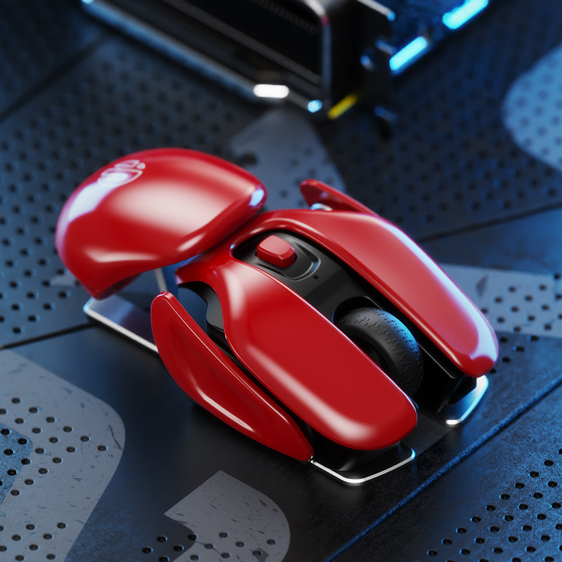 英菲克 PX2 科幻酷炫 可充电无线鼠标 聚划算天猫优惠券折后￥59包邮（￥69-10）2色可选