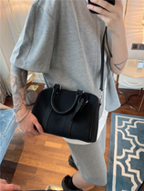 FTM$ 21SS exclusive homemade New real cow leather stitching canvas casual small bucket bag for men and women