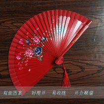 Spanish dancing fan female fan summer fan double-sided paint folding fan female fan dance props fan gift fan