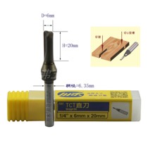 Chuanmu Straight Knife 1 4 * 6mm * 20mm TCT Straight Knife Double Blade Opening Milling CNC Edging Machine Gouging Machine