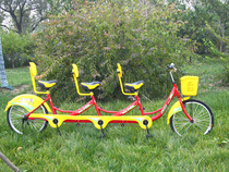 Oweite 24-inch new double three-person bicycle couple parent-child family car scenic rental special sightseeing car