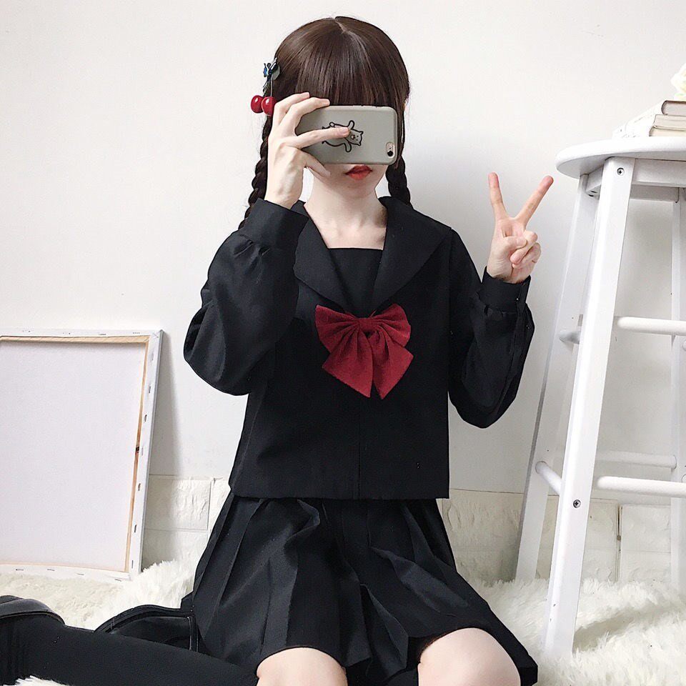 日系jk制服黑无本基础款学院风水手服夏季短袖上衣