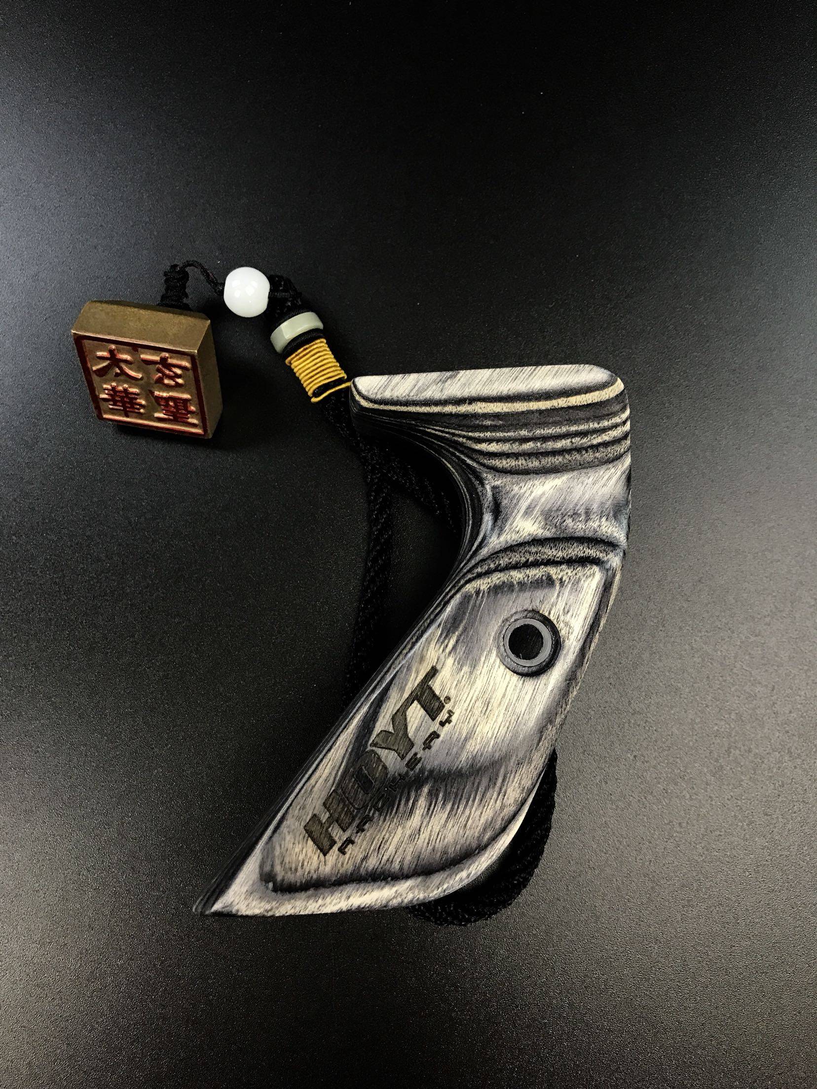 美国hoyt霍伊特原装实木握把竞技美猎顿悟野牛鲨鱼推把太华玄圣