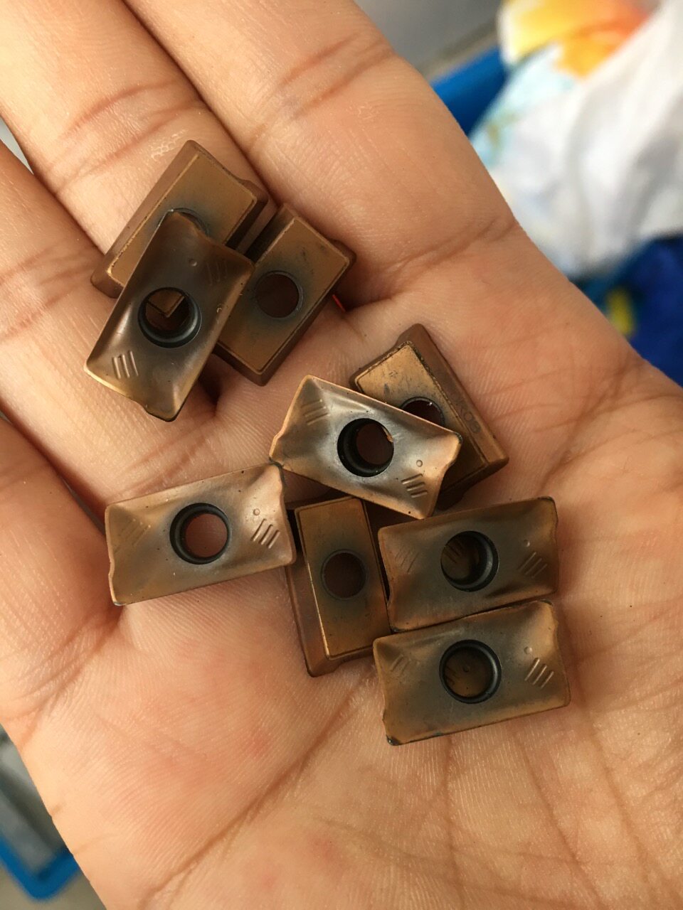 热销二手数控钨钢刀片三特维克1604铣刀片9成新模具数控加工中心