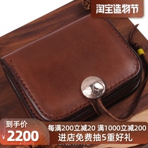 (Domestic stock)goros angle coin purse Takahashi Goro leather leather bag large cloth bag