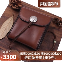 (Domestic spot)goros short money two-fold wallet classic model Takahashi Goro leather card bag Cai cloth bag