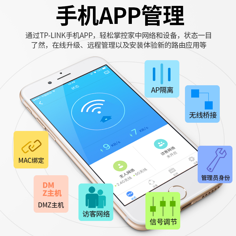 tplink wireless router through the wall king 450m home wifi high speed through the wall tplink fiber optic telecommunications stable intelligent mobile broadband unlimited oil wr886n