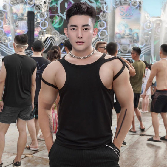 Sleeveless vest for men summer fashion brand pure cotton fitness sports vest clothes base men's black short-sleeved T-shirt
Sleeveless vest for men summer fashion brand pure cotton fitness sports vest clothes base men's black short-sleeved T-shirt