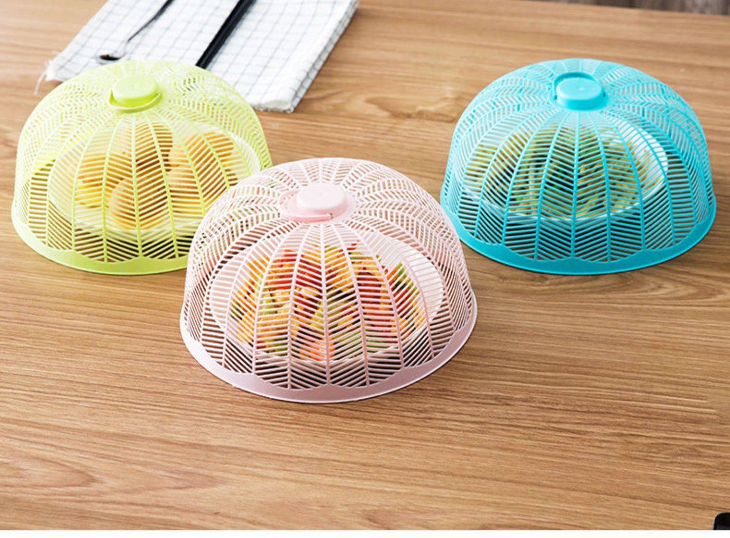 塑料透气防蝇防蚊迷你菜罩饭菜罩食物罩桌罩盖菜罩罩菜伞碗罩小号