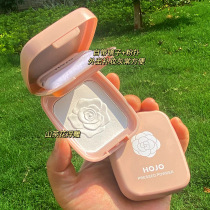 hojo Camellia powder cake oil-controlled makeup long-lasting concealer waterproof dry powder makeup dry skin dry and wet honey powder cake
