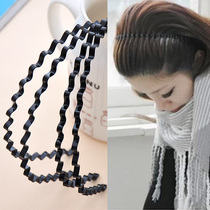 Male and female universal hair stirrup head stirrup Korea oil head type sports hairpin large back hair with female wash face wave hairpin