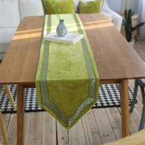 Modern embroidered flannel table flag European luxury American country chenille TV cabinet tea table cloth Joker bedtail towel