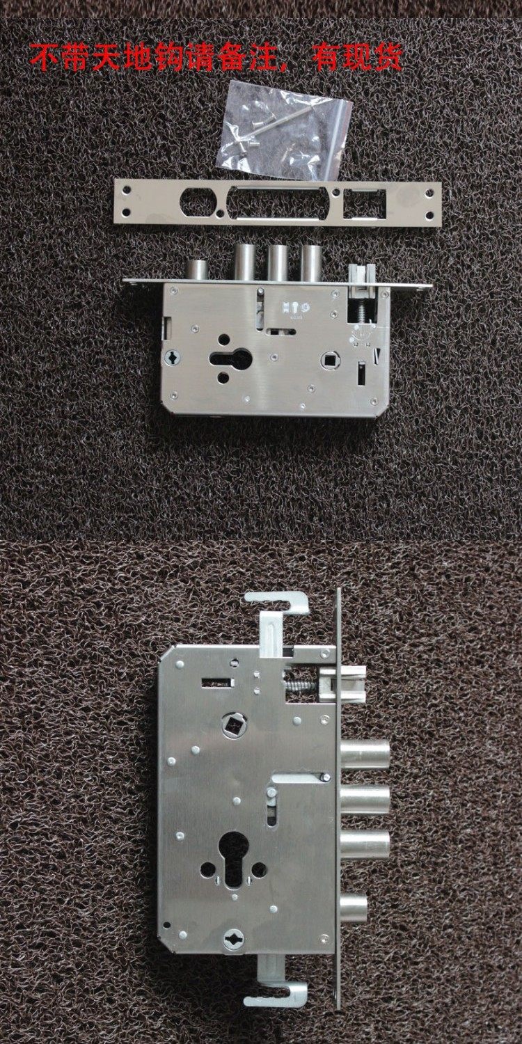 智能指纹密码锁全钢二段圆柱锁体 6068双快双活 通用型 支持