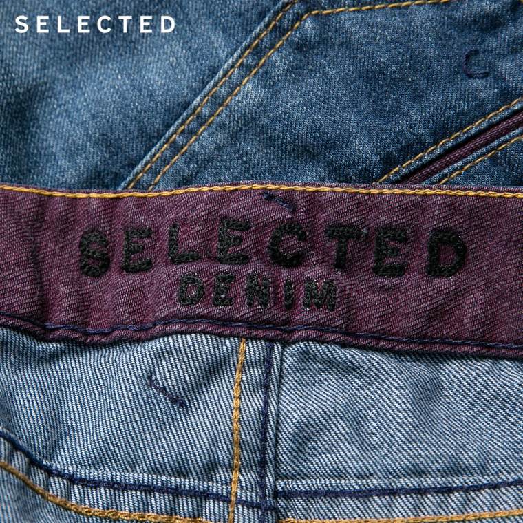 SELECTED思莱德高级吸湿排汗面料修身男士牛仔裤F|415332006