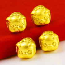 Gold bracelet accessories 9999 pure gold jewelry bracelet for men and women pure gold pig zodiac pendant 3D hard gold