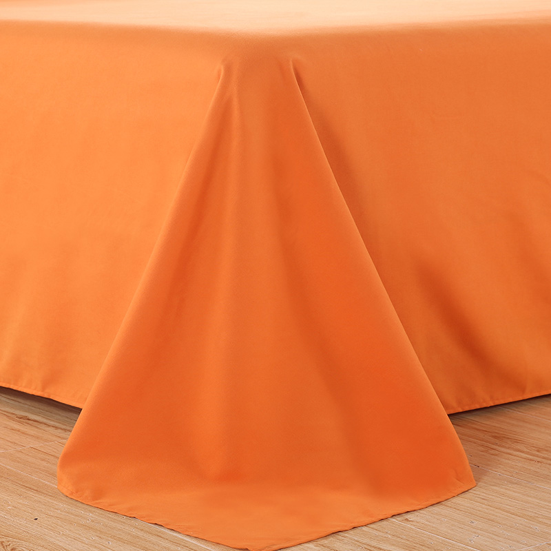 卡沃床单单件学生宿舍1.8米纯色磨毛被单床罩单双人床1.5m春夏产品展示图1