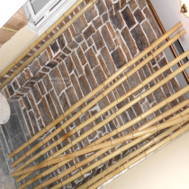 Bamboo decoration Bamboo pole ceiling decoration Indoor thickness bamboo decoration partition Bamboo stem Nanzhu fence flagpole Bamboo pole