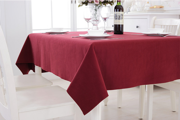 定制酒店台布布艺会议室台泥台呢餐桌布活动会议桌布厚实长方形桌