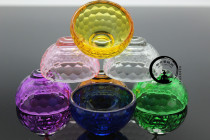 Buddhist supplies water cup for bowl Crystal Cup eight cup water supply bowl 8cm seven color large