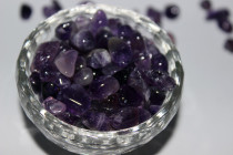 Buddhist supplies for Mang tea gems seven treasures irregular purple crystal stone 50g bag