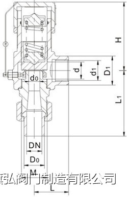 弹簧外螺纹安全阀