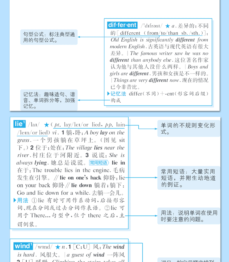包邮 新版初中高中学生实用英汉大词典 英语词
