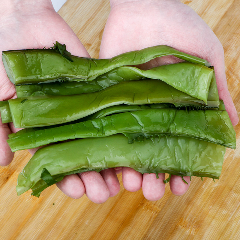 荣成新货盐渍裙带梗裙带菜梗海白菜海藻海菜干货新鲜真空5斤包邮