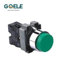GQELE high bridge push button switch GXB2-BL11 55 metal convex button high button spring return self-healing type