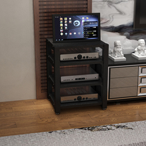 Power amplifier rack audio rack CD bile machine shelf solid wood multi-layer power amplifier shelf cabinet power amplifier frame sound frame