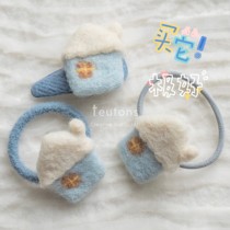 Teutonic original hand-made small house wool felt hair rope hairpin high-quality cute niche durable adult can wear