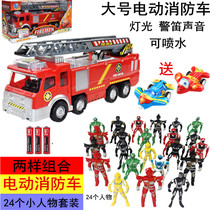 Fireman Sam Toy Jupiter Fire Truck Electric Universal Music Fire Fighter Water Toy Car