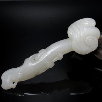 The owners private collection of ancient jade and old Jade boutique Qing Qianlong and Tian White Jade Ruyi Jiu Ruyi Jiu Ruyi Jiu