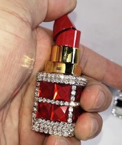 DIY Rhinestone Creative Creative Inflatable Lighter Womens small portable diamond-set lipstick lighter Cigarette lighter