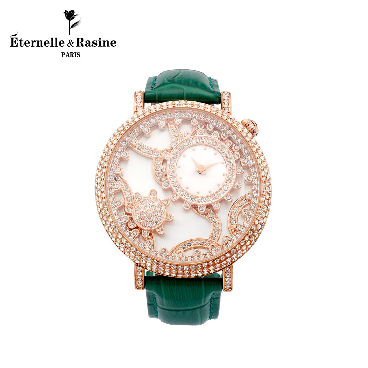 法国eternelle奥地利仿水晶手表欧美时装腕表石英女表七夕节礼物