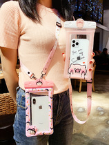 mate30 mobile phone bag hanging neck female rope p30pro waterproof mobile phone bag hanging neck with lanyard nova cartoon cute